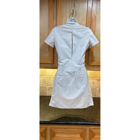 Alexander Wang S/S Crisp Poplin Mini Shirt Dress Size S Cream Tan Like New - Picture 5 of 10